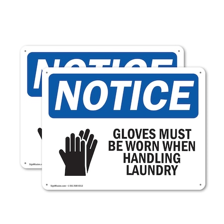 Signmission 10 in Height, 14 in Width, Aluminum, Rectangle OS-2PACK-NS-A-1014-L-13116